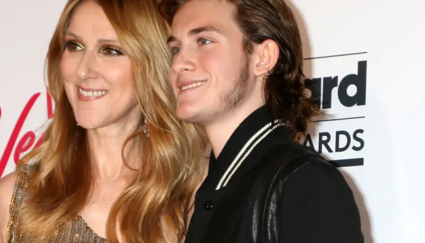 Celine Dion z synem, Rene-Charlesem, na gali Billboard Music Awards. Celine dion dzieci.